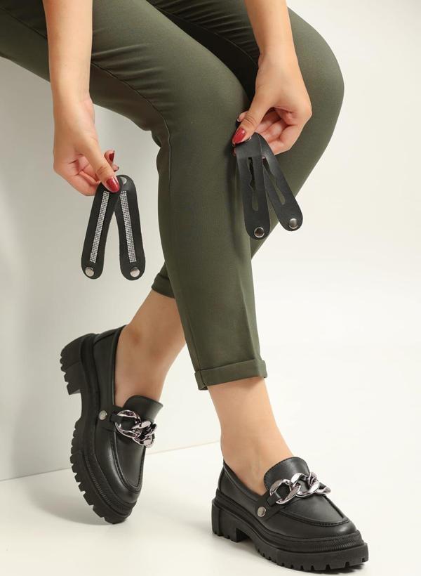 Loafers Günlük Kadın Siyah Ayakkabı - Image 1