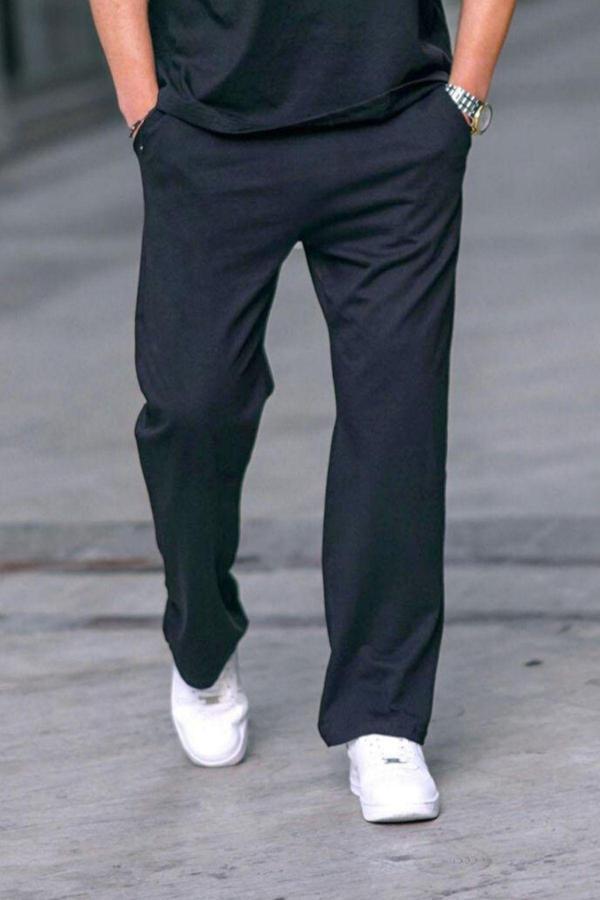 Yakamel Erkek Gecelik Rahat Beli Lastikli Pijama Altı - Image 1