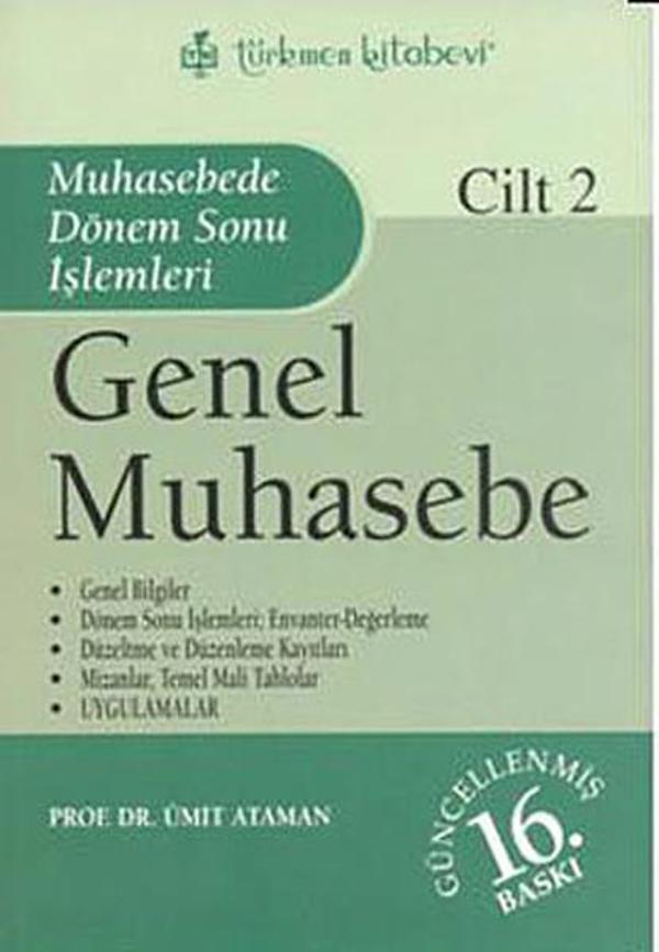 Genel Muhasebe Cilt: 2 Muhasebede Dönem Sonu İşlemleri - Türkmen Kitabevi - Image 1