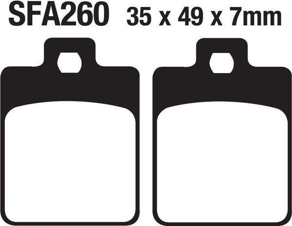 Sym Arka Fren Disk Balatası Sfa260 Symphony 125-200 - Peugeot Belville - Image 1