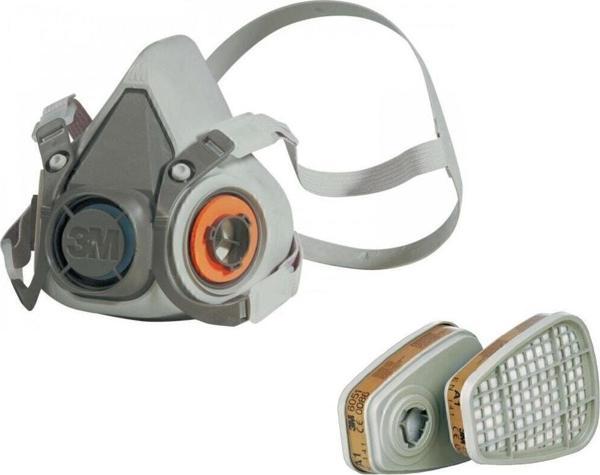 3M 6200 Yarım Yüz Gaz Maskesi Seti (6051 Filtre İle Birlikte) - Image 1