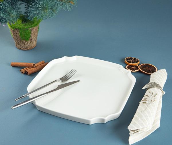 Aryıldız Lunar Kare Servis Tabağı 27 cm - Image 1