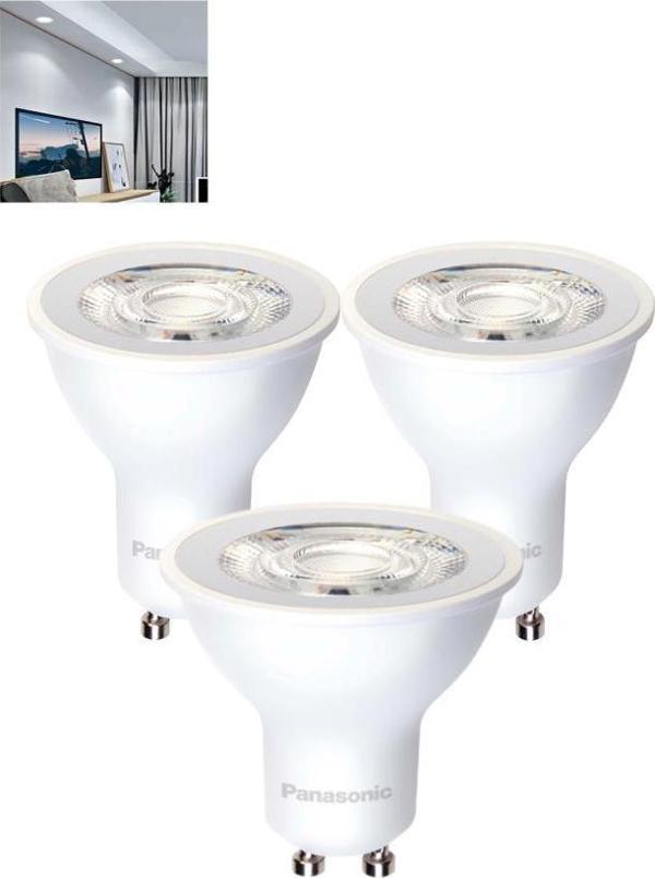 Panasonic 4W (50W) Led Spot Ampul Beyaz 6500K - 3 Adet Avize Çanak Lamba - Image 1