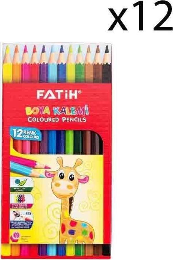 Fatih Kuru Boya 12 Renk Tam Boy 12 Adet - Image 1