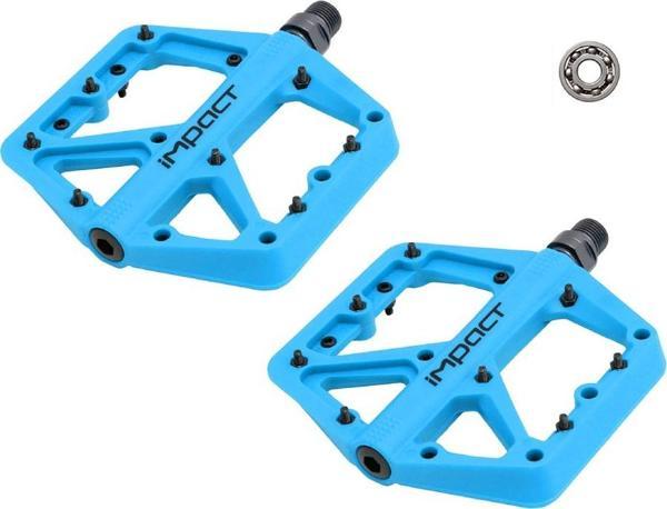 İmpact Comp Rulmanlı Mavi Plastik Bisiklet Pedalı - Image 1