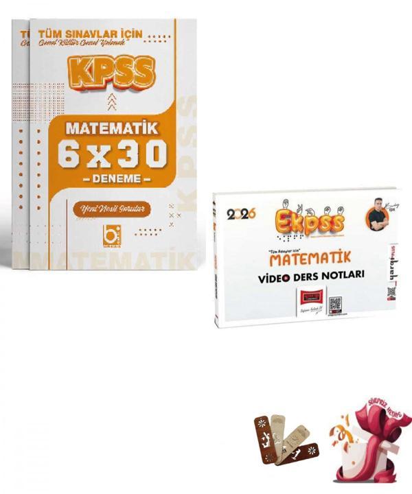 2026 EKPSS Matematik Video Ders Notları ve Deneme Seti 2 Kitap Bigelio ve Yargı Yayınları - Bi bigelio - Image 1
