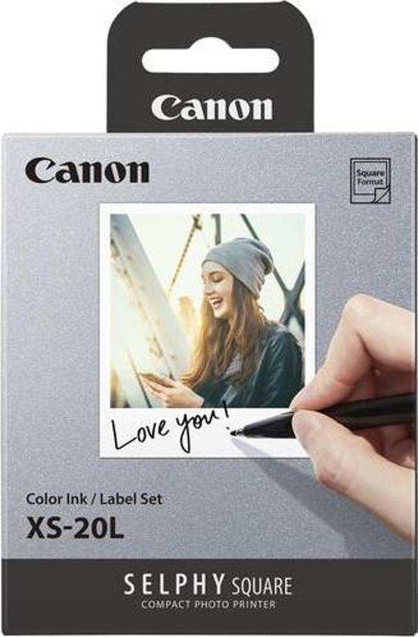 Canon XS-20L Kare Renkli Mürekkep/Kağıt Seti (20 Adet) - Image 1