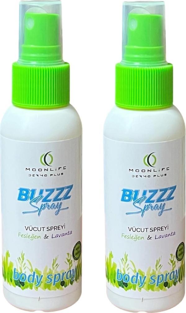 Doğal Sivrisinek ve Kene Kovucu Vücut Spreyi BUZZZ 100 ml, 2 Adet DVD Lokman Aktar - Image 1