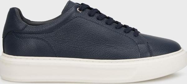 Marcomen Hakiki Deri Sneaker Erkek Ayakkabı 15218639L2 LACİVERT - Image 1