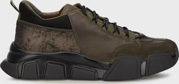 Marcomen Hakiki Deri Sneaker Erkek Ayakkabı 15220006H6 HAKİ - Image 1