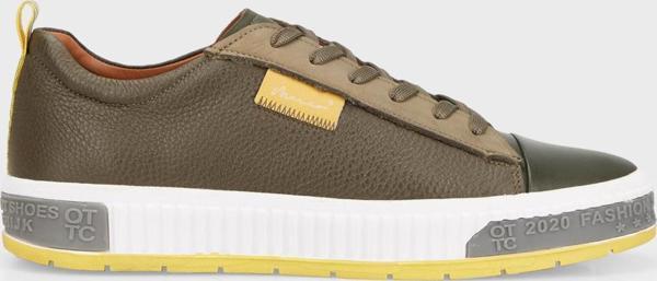 Marcomen Hakiki Deri Sneaker Erkek Ayakkabı 15215076H1 HAKİ - Image 1
