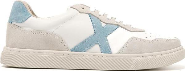 Kadın Sneaker ( Günlük) RC-25Y-006-M44 John May Beyaz Cilt-A.Mavi Süet - Image 1