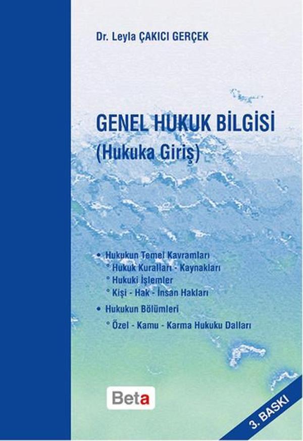 Genel Hukuk Bilgisi (Hukuka Giriş) - Beta Yayınları - Image 1