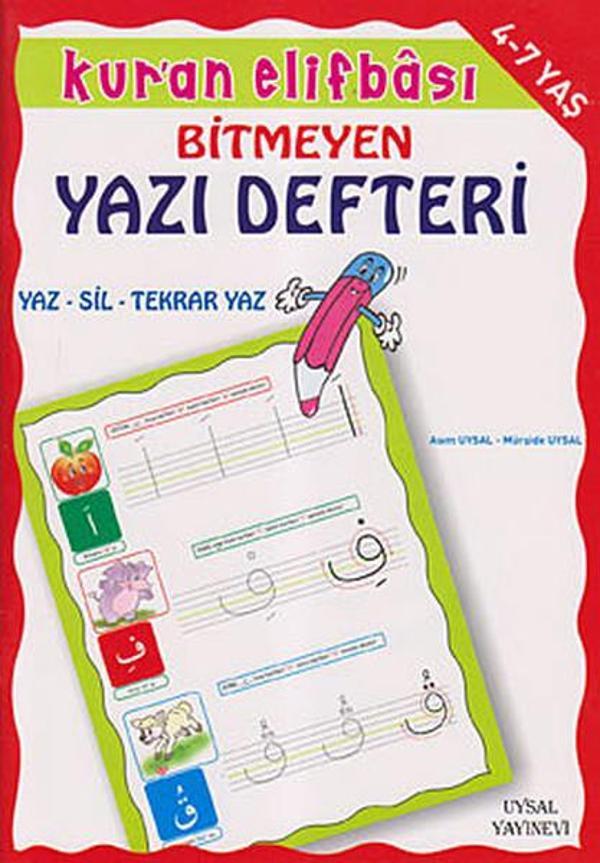 Kur'an Elifbası-Tükenmeyen Yazı Defteri - Uysal Yayınevi - Image 1