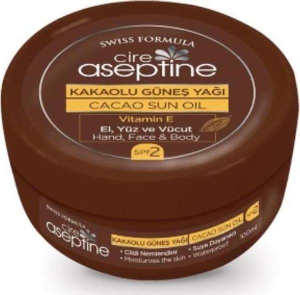 Cire Aseptine Kakaolu Güneş Yağı 2 SPF 200ml - Image 1