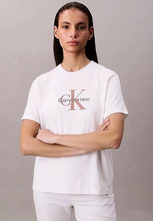 CK Jeans HR SS CLSSC MNLG CNC Kadın  T-shirt LV047B865G-YAS - Image 1