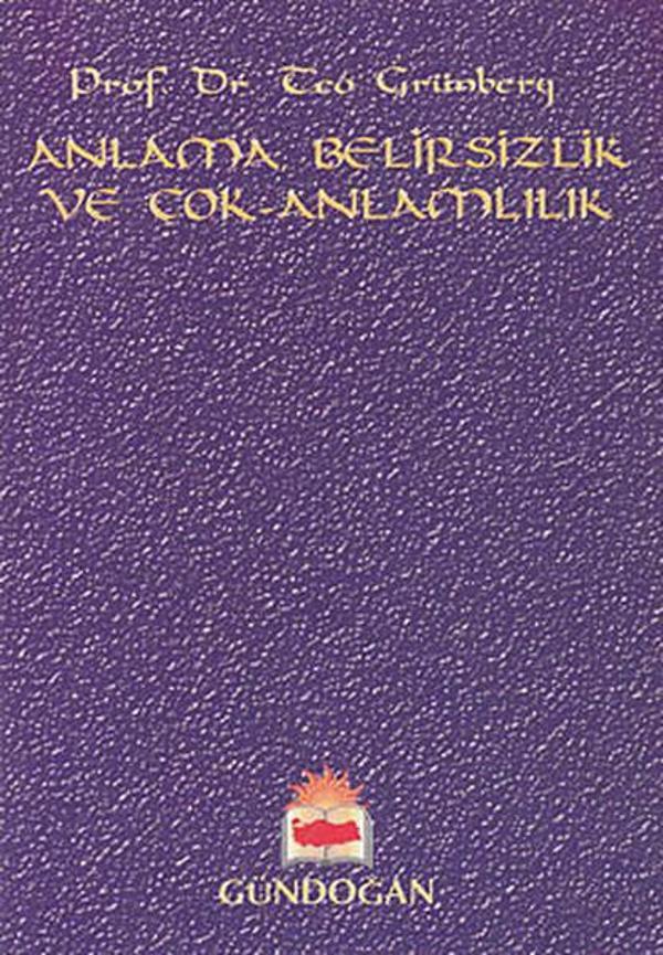 Anlama Belirsizlik ve Çok-Anlamlılık - Gündoğan Yayınları - Image 1