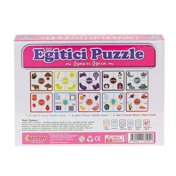 7194 Çark Puzzle Renkler Şekiller -Dıytoy - Image 1