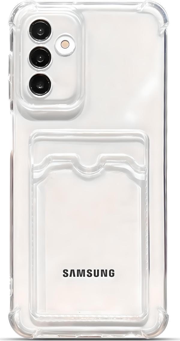 Samsung Galaxy A26 Uyumlu Kamera Korumalı Kartlıklı Köşeleri Airbag Tasarımlı Darbe Önleyici Şeffaf Silikon Kılıf - Image 1
