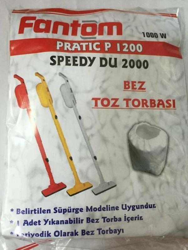 Fantom P1200 Pratik Süpürge Bez Toz Torbası (4 Adet) - Image 1