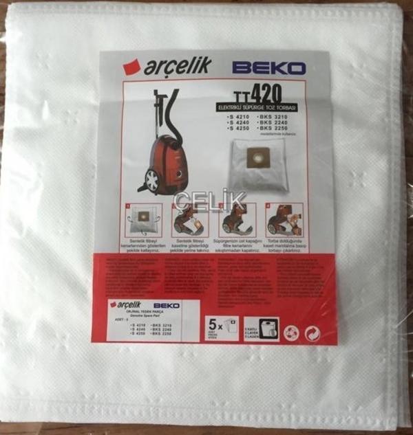 Arçelik 4240 C Bez Toz Torbası(20 Adet) - Image 1