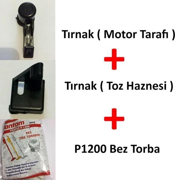 Fantom Pratik P1200 Süpürge Bez Torba + Tırnak + Tırnak Karşılığı (278876258) - Image 1