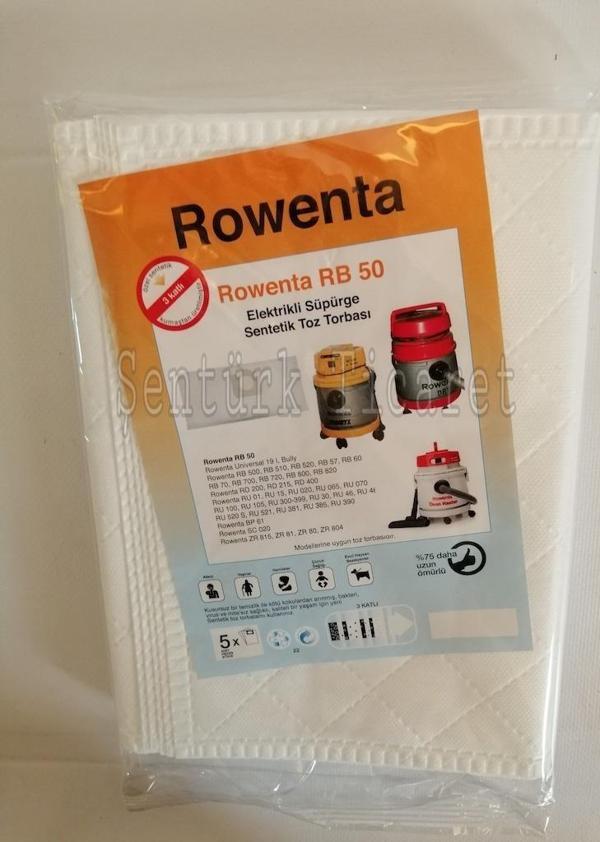 Rowenta Rb 50 Elektrikli Süpürge Toz Torbası 5 Adet Bez - Image 1