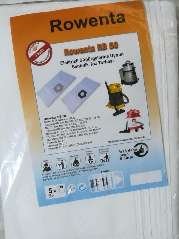 Rowenta Rb50-57-60-65-70-96 Bez Kazanlı Süpürge Torbası - Image 1