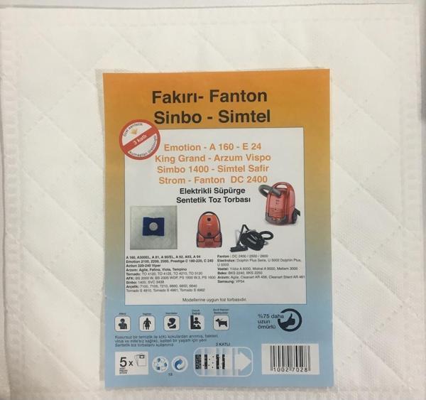 Arzum Ar 4043 Easyforce X5 3 Katlı Bez Toz Torbası (20 Adet) (309280951) - Image 1