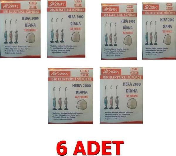 Arzum Hera 2000 Pratik Süpürge Toz Torbası 6 Adet - Image 1