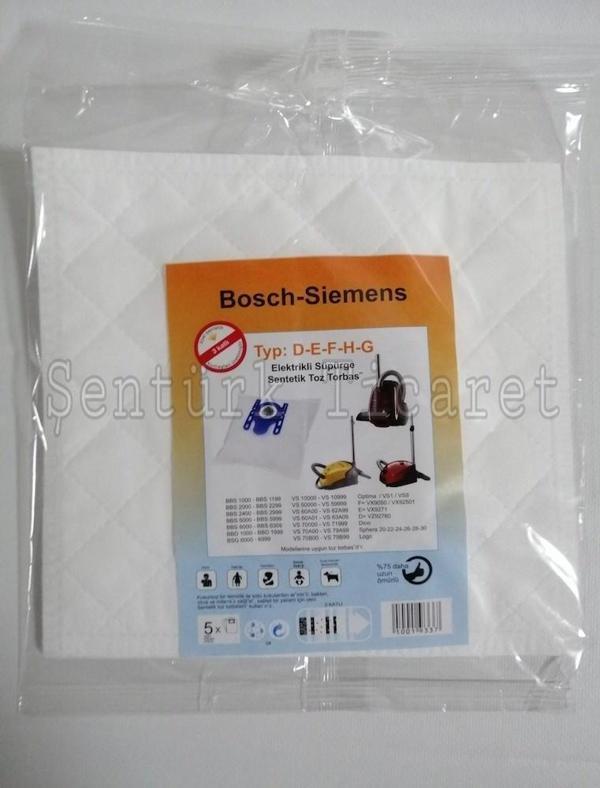Bosch - Siemens Elektrikli Süpürge Toz Torbası Bez 20 Adet - Image 1