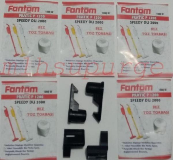 Fantom P 1200 Pratik Süpürge Bez Torbası 5 Adet 2 Tırnak - Image 1