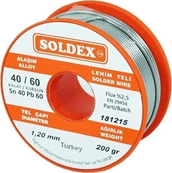 40-60 Lehim Teli 200 Gr 1.2 Mm - Sn:40 / Pb:60 - Image 1