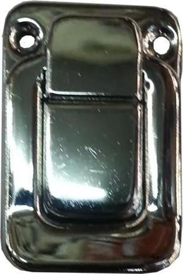 Yaylı Bavul Kilidi - 32x48mm, Nikel, 100 Adet - Image 1