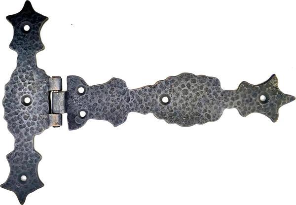 Antika Tarz Dekoratif Pirinç Kuyruklu Zambak Menteşe - 175x248 Mm, Oksit - Image 1