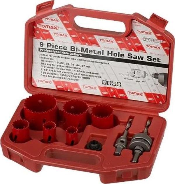 Bi-metal Panç Takımı - 13`lü Set (19-64 Mm), Ahşap İçin, Çantalı - Image 1