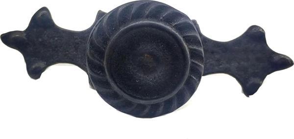 Antika Tarz Dekoratif Pirinç Çizgili Düğme - 35x100 Mm, Büyük, Oksit - Image 1