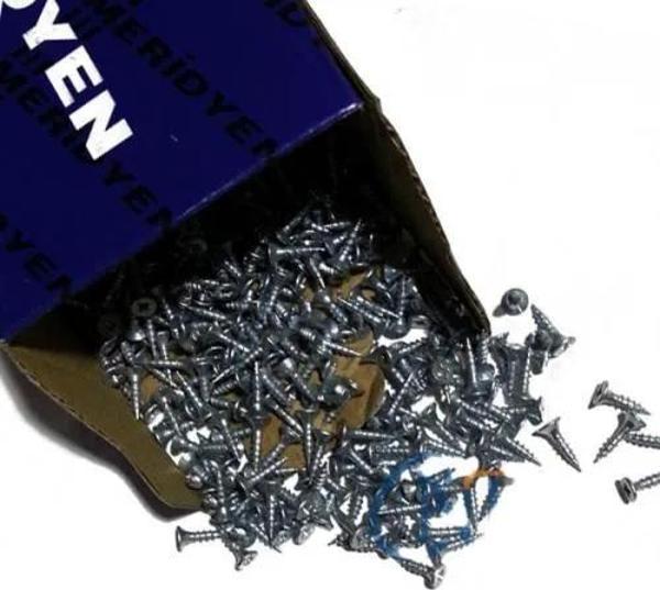 Klips, Menteşe, Ayak, Ağaç, Sunta Vidası - 3x13mm, 1000 Adet - Image 1