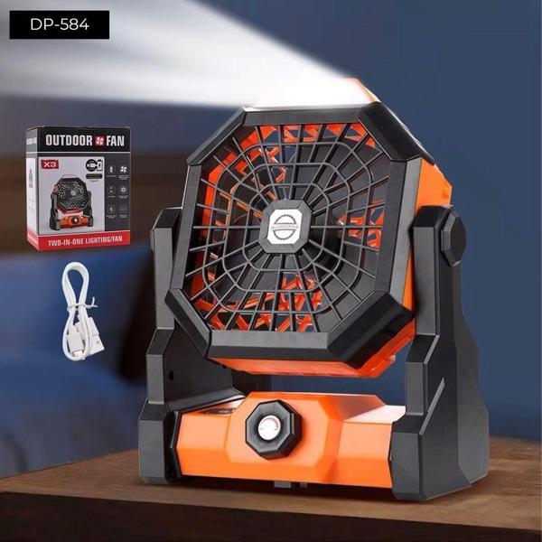 Dempower Mini Kare Ledli Fan - Image 1