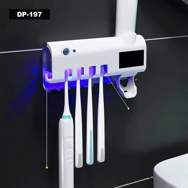 Uv Işıklı Otomotik Diş Macunu Sıkacağı Ve Diş Fırçası Tutacağı - Image 1