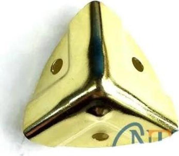 Dekoratif, Kutu, Sandık Köşesi - 35x22 Mm, Küçük, Sarı, 1 Adet - Image 1
