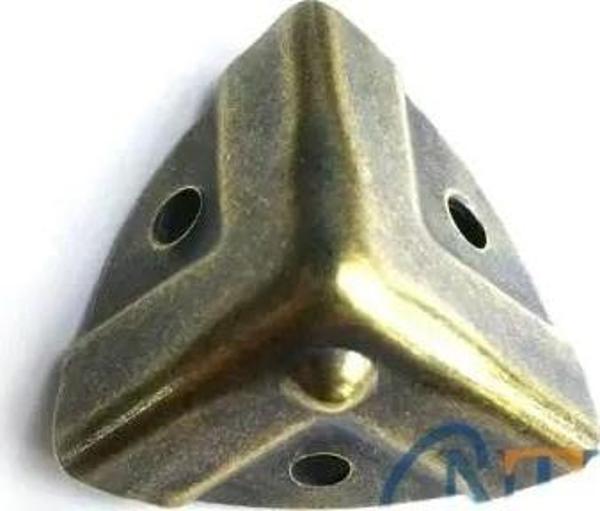 Dekoratif, Kutu, Sandık Köşesi - 35x22 Mm, Küçük, Antik, 100 Adet - Image 1
