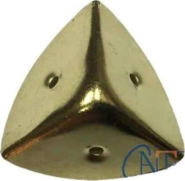 Dekoratif, Kutu, Sandık Köşesi - 45x28 Mm, Büyük, Sarı, 100 Adet - Image 1