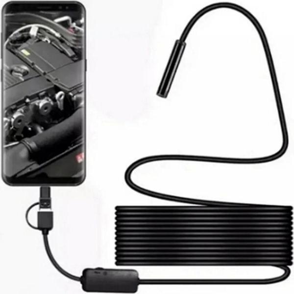 Endoskop Yılan Video Kamera Led’li 10 Metre 7 Mm Sert Kablo - Image 1