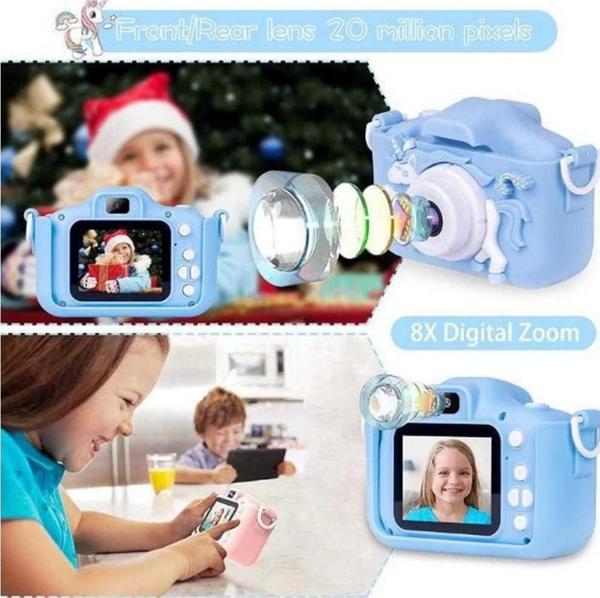 Çocuk Dijital Fotoğraf Makinası 20 Mp Video Kaydedici 2.0 İnç Çift Kameralı - Image 1
