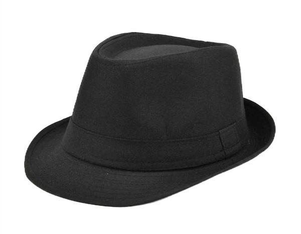 Çocuk Boy Siyah Kumaş Fötr Şapka Gösteri Şapkası Michael Jackson Şapkası 54 No - Image 1