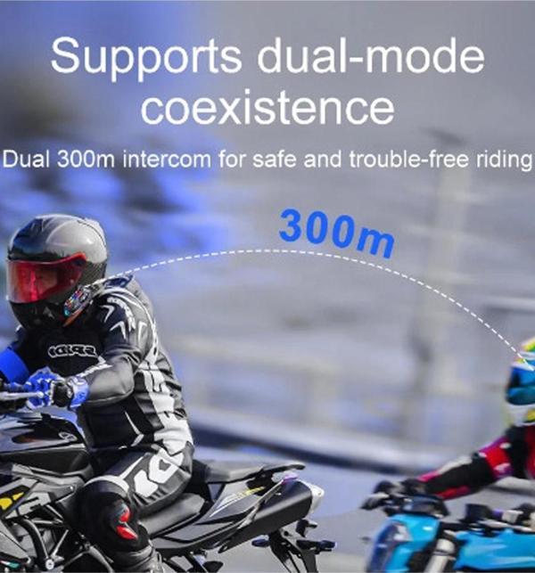 Y20 Max Motosiklet Bluetooth 5.3 Kask Intercom 2 Kişi 300 Metre Eşleşme Özellikli - Image 1