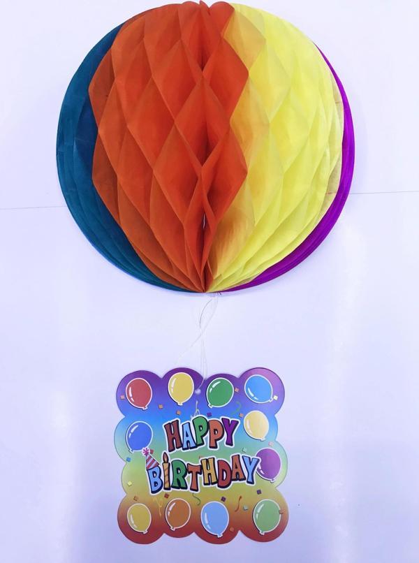 Kağıt Süs Happy Birthday Dekor 55 Cm-0748 - Image 1