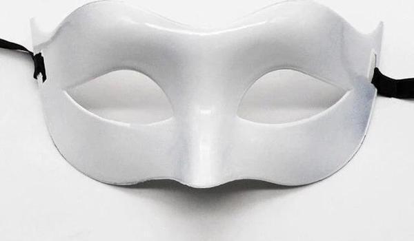 Beyaz Renk Masquerade Kostüm Partisi Venedik Balo Maskesi - Image 1