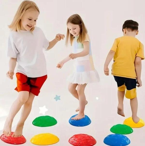 Çocuk Yarım Küre denge Ve Koordinasyon Adası 6 Lı Set - Image 1